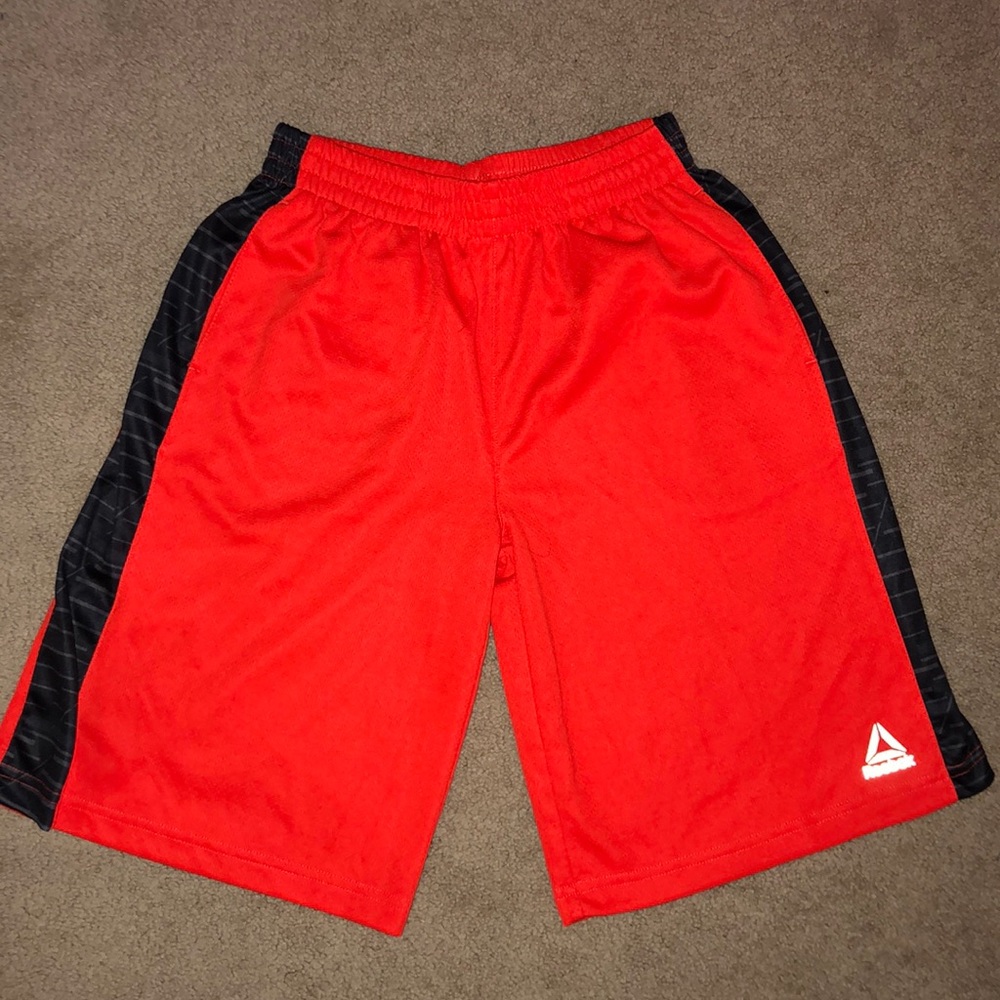 Orange boys Reebok shorts
